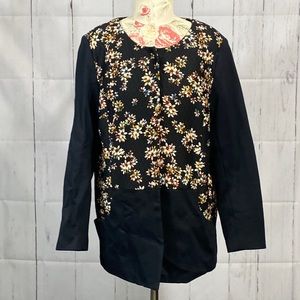 362. LOGO by Lori Goldstein floral coat